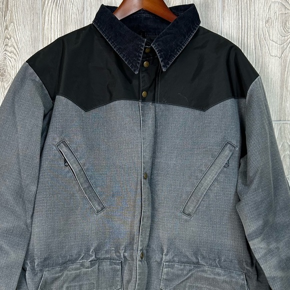 Vintage Cub Schaefer Schaefer Outfitters Original Drifter Coat Grey Black SZ 42 - Picture 2 of 16